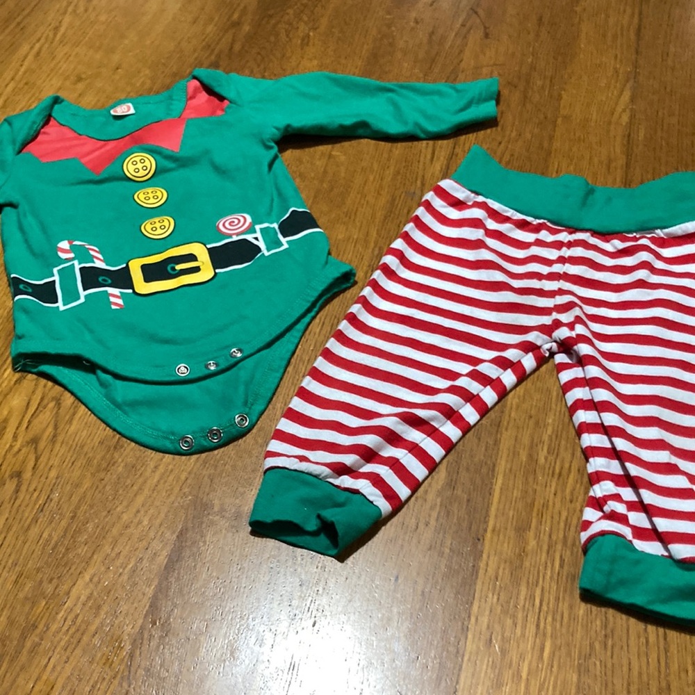 Elf pj’s.  Baby